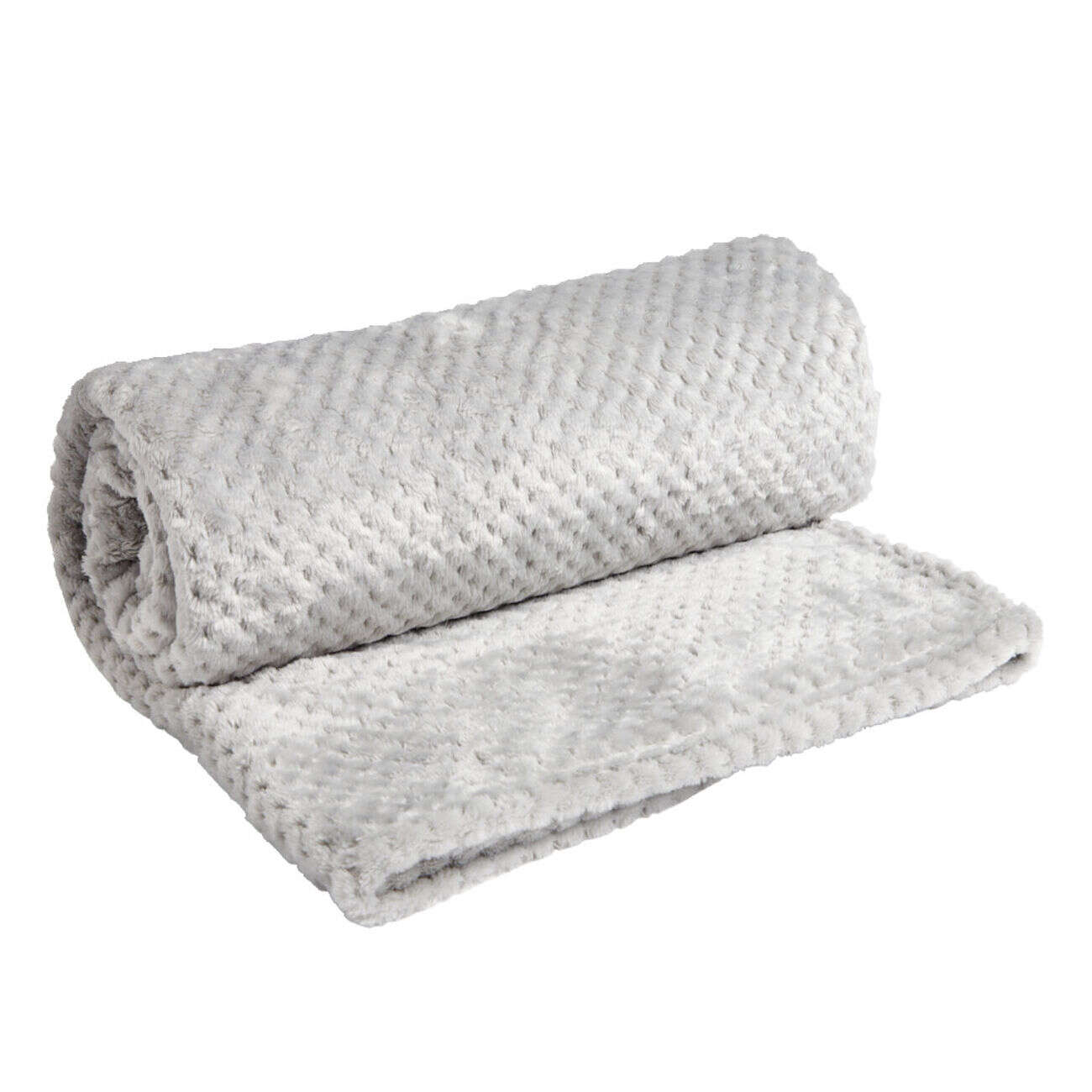 Plaid jacquard gris 130x150cm