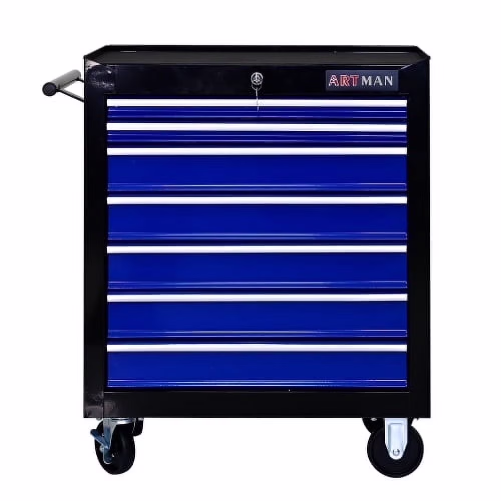 ARTMAN 7 Drawer Tool Rolling Storage Cart ,Tool Boxes Tool Chest with Wheels and Drawers for Garage Workshop Warehouse
