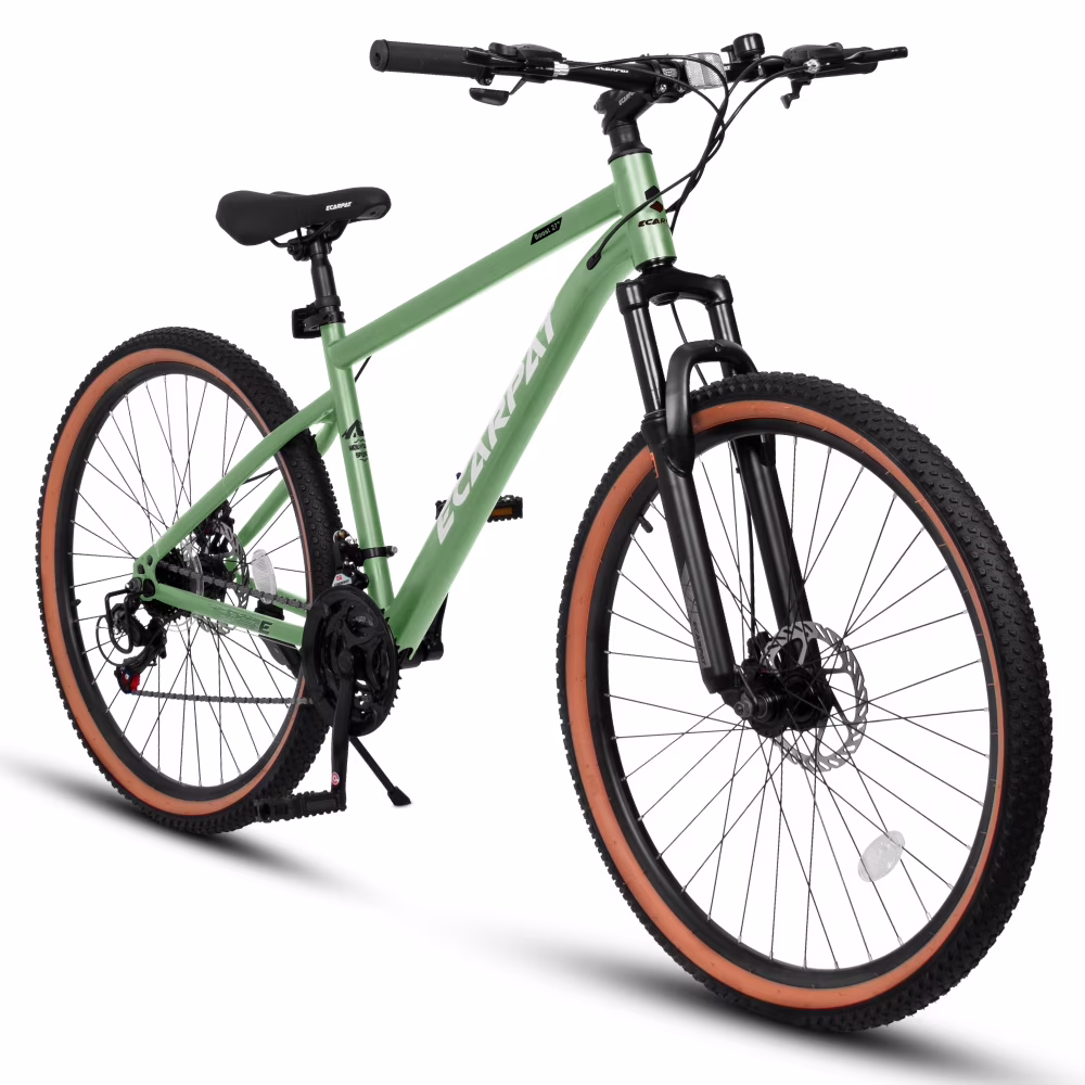 27.5 - Inch 21 - Speed Mountain Bike - High - Carbon Steel Frame, Disc Brakes, for All Riders