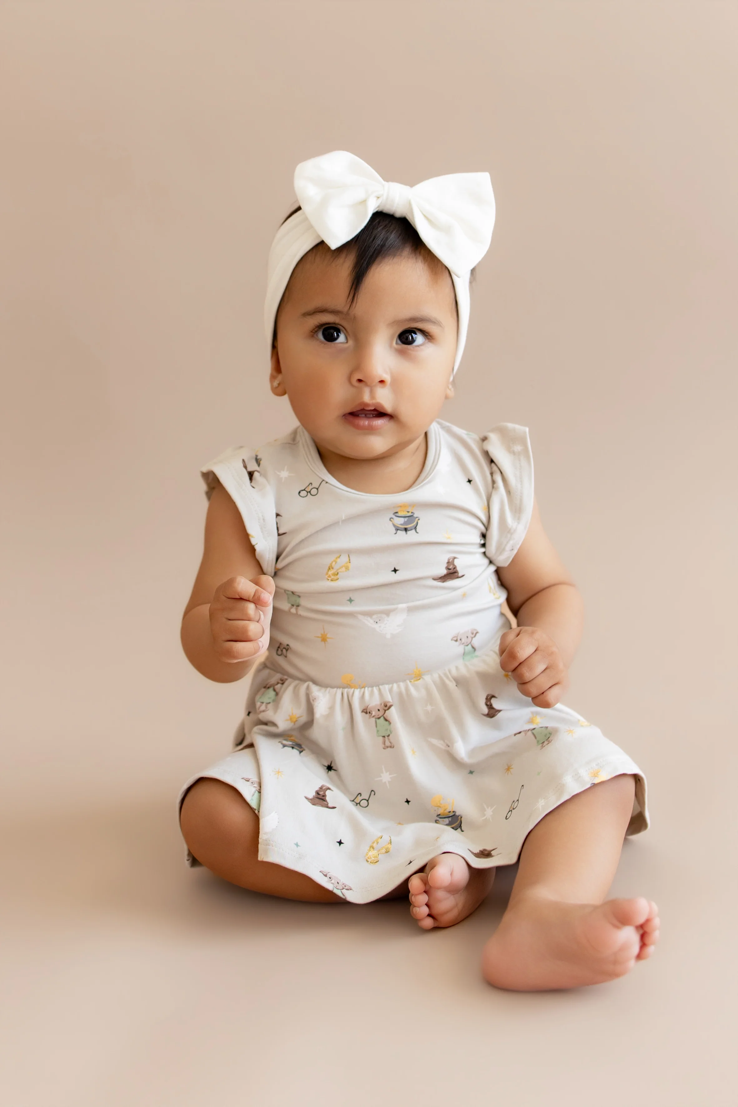 Twirl Bodysuit Dress in Starry Icon