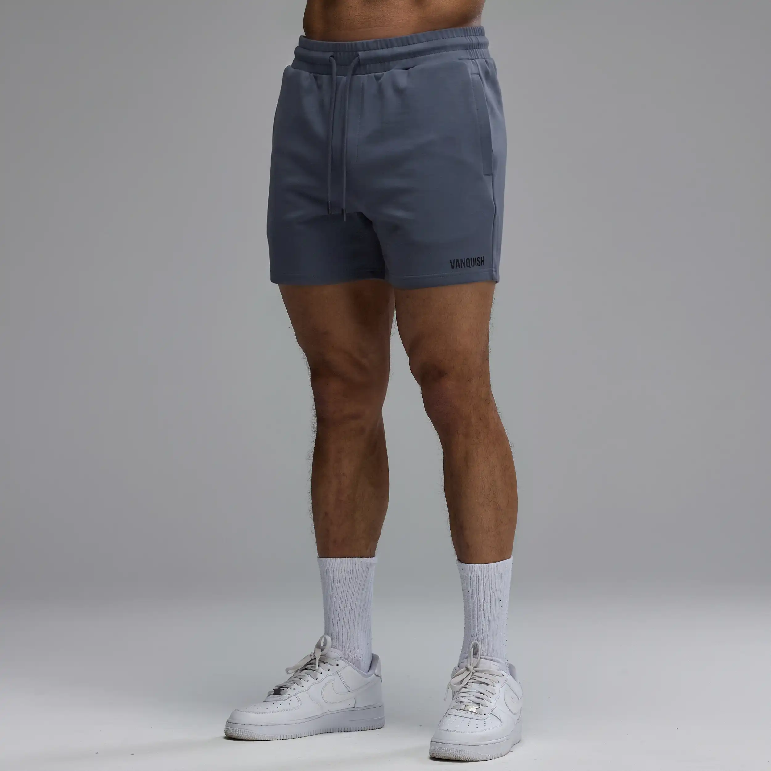EVOLVE DARK GREY REGULAR FIT SWEAT SHORT