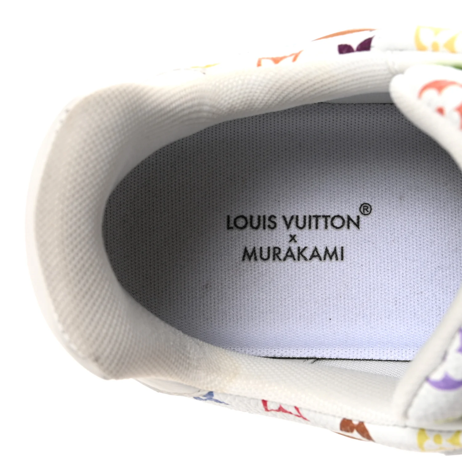LV X TM Calfskin Monogram Multicolor Womens LV Trainer Sneakers 37.5 White