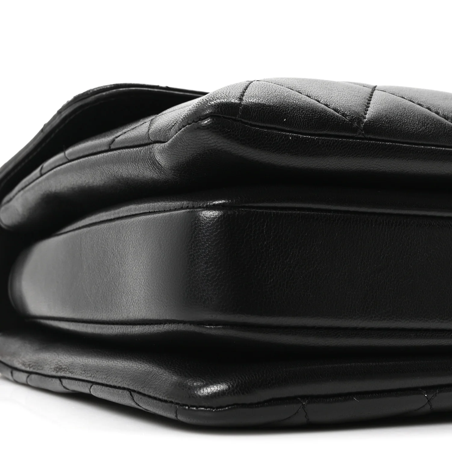 Lambskin Quilted Small Trendy CC Dual Handle Flap Bag Black
