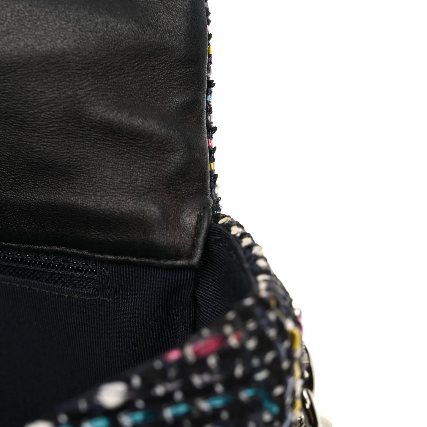 Tweed Small Messenger Flap Navy