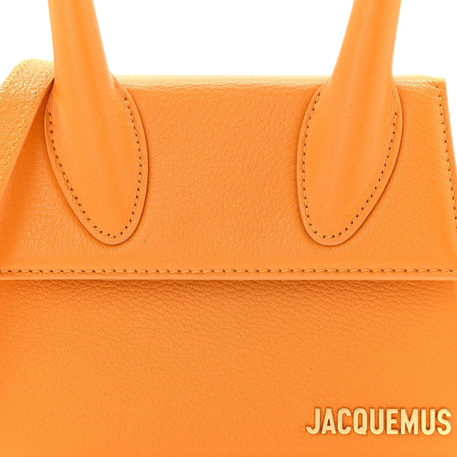 Grained Calfskin Le Chiquito Moyen Dark Orange