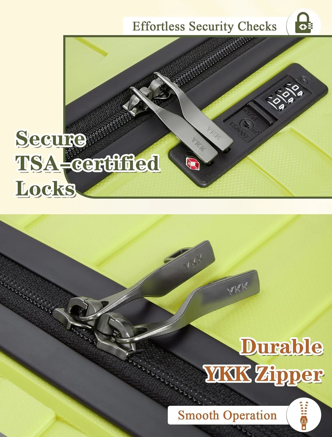 Ensemble de 5 valises à roulettes, valise rigide en ABS avec roulettes multidirectionnelles