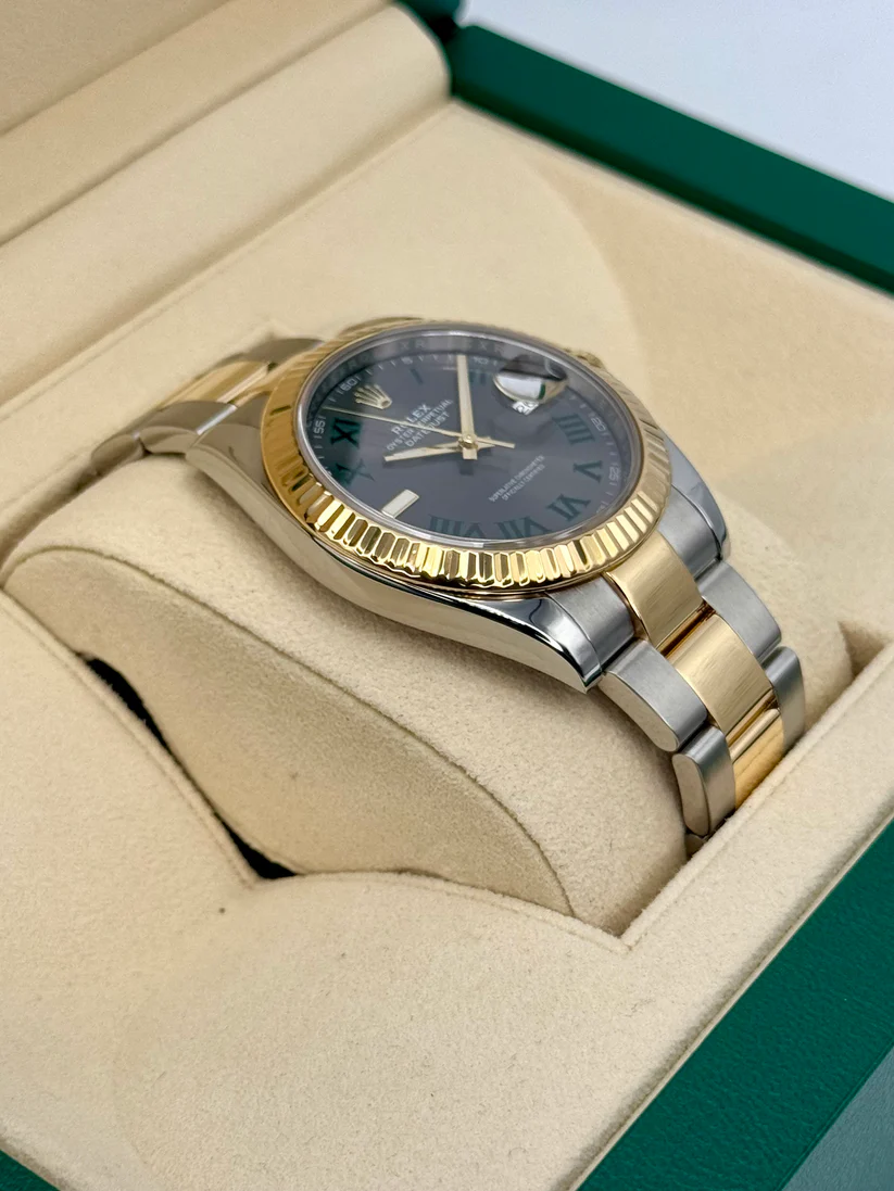 [Super Clone]RLX  Datejust 41mm Two-Tone Yellow Gold Fluted Bezel 