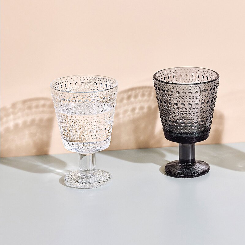 Kastehelmi glass 26 cl 2 stk grå