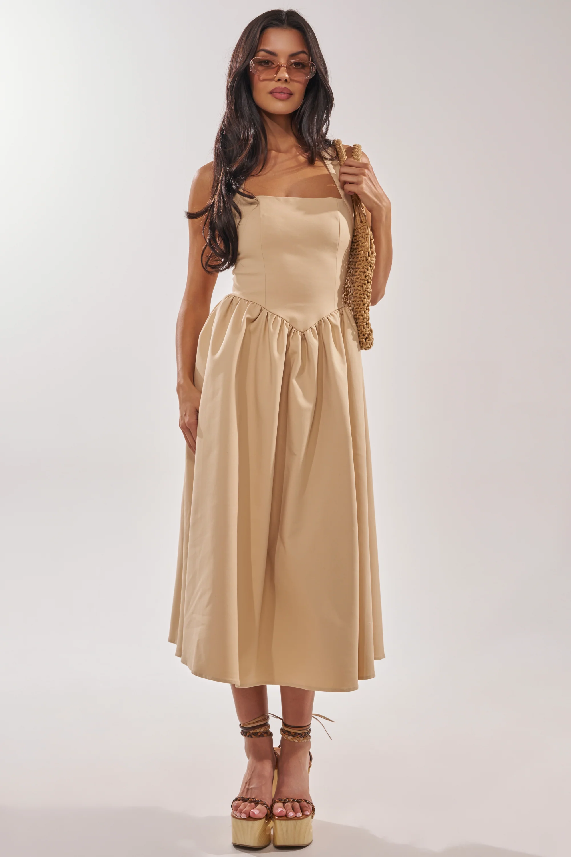 SWEET SOFIE HALTER MIDI DRESS - Akira Store