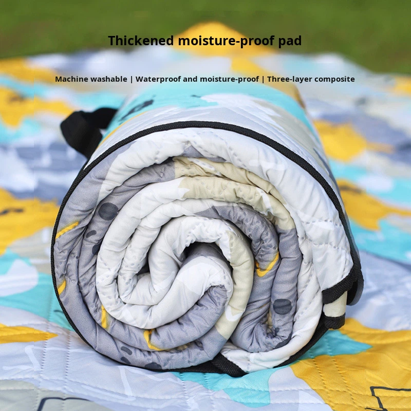 Leisure Thickened Moisture-Proof Waterproof Camping Outdoor Picnic Beach Mat Soft Folding Ground Mat for Tent and Indoor Use