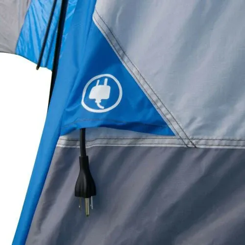 Tente familiale cabane de 16 personnes avec 3 pièces et 3 entrées