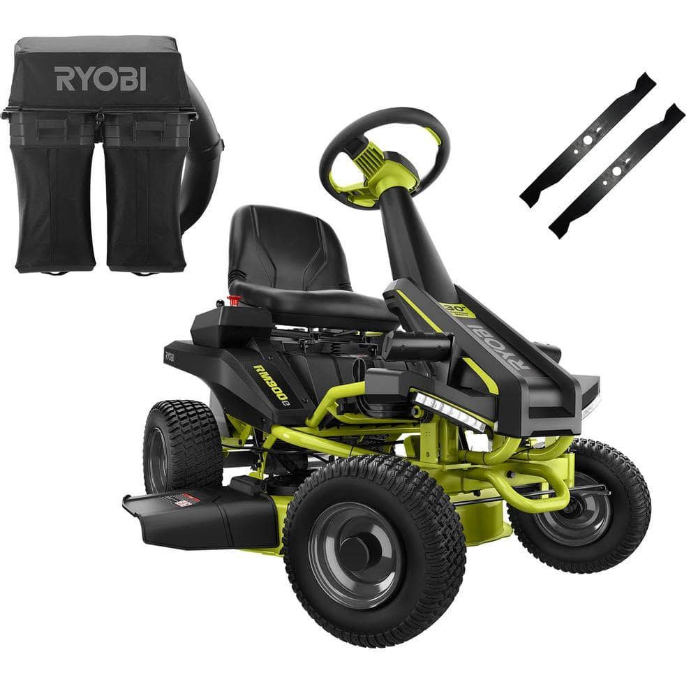 Ryobi 30 in. 50 Ah Battery Electric Rear Engine Riding Mower