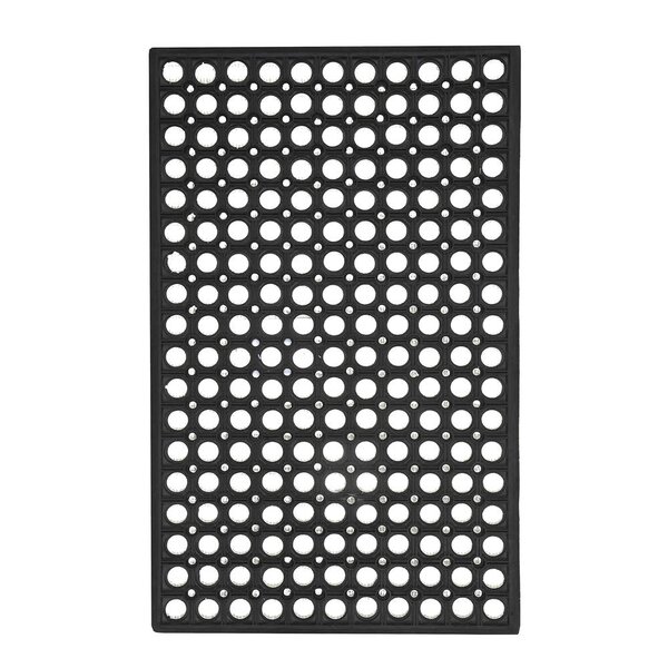 1105 gummi dørmatte 45x75 cm svart