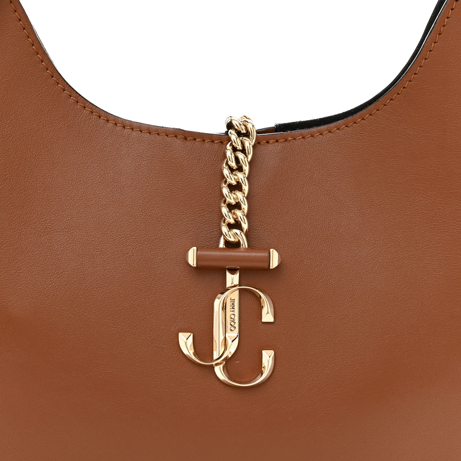 Calfskin Varenne Small Hobo Dark Tan