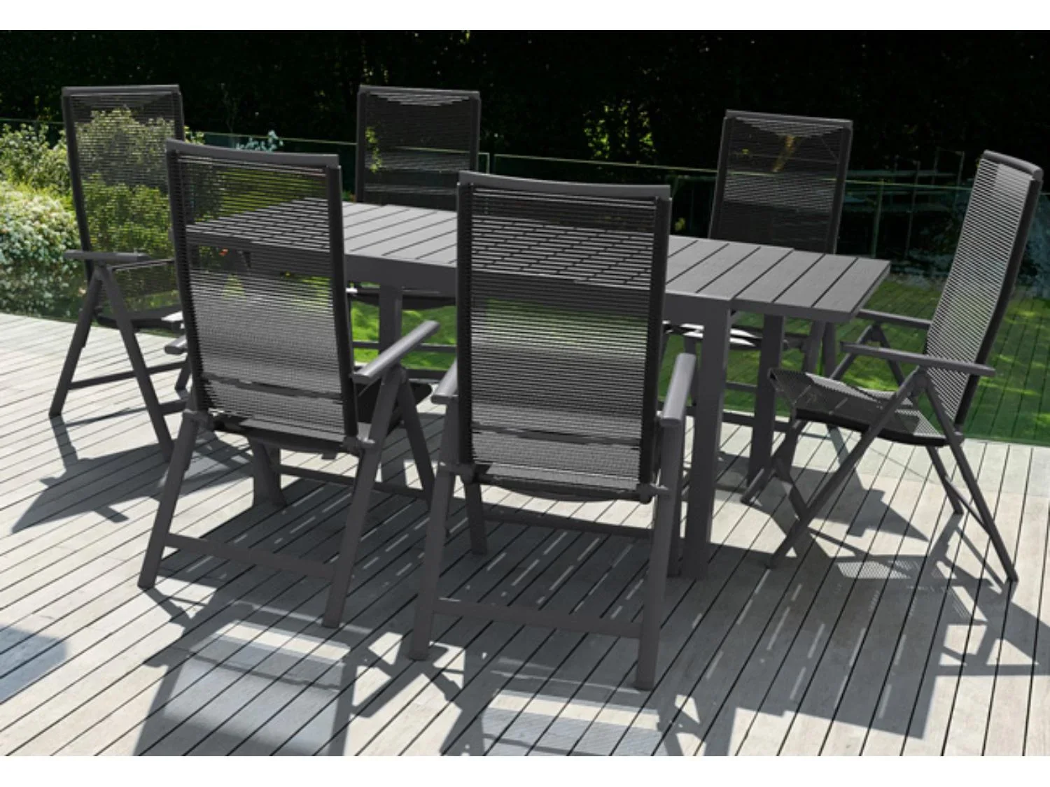 LIVARNO Table de jardin + Lot de 6 fauteuils Miami