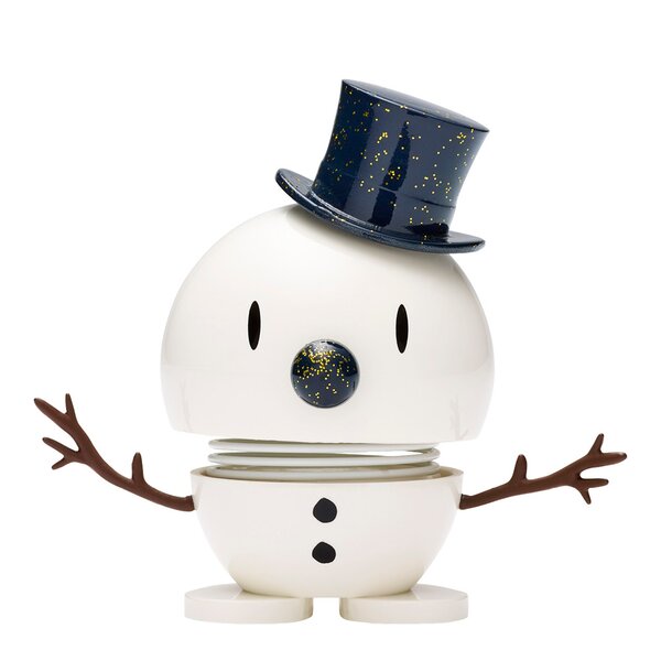 Snowman liten hvit/blå