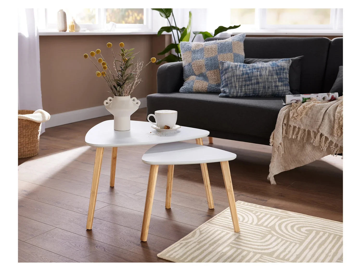 LIVARNO home Tables gigognes, 2 pices