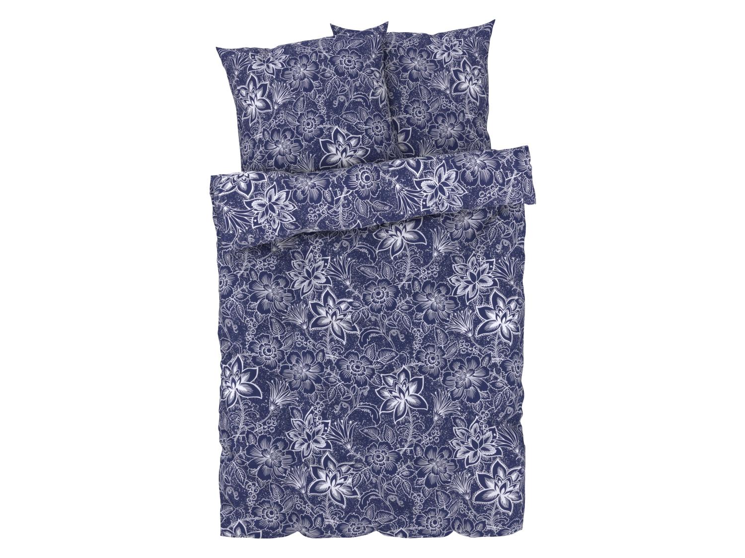 LIVARNO home Parure de lit en percale, 260 x 240 cm