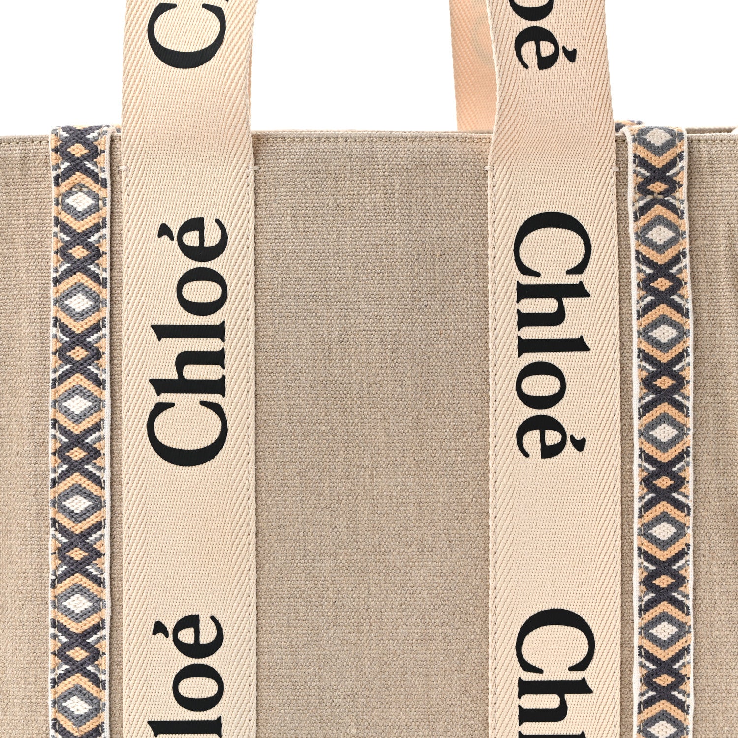Cotton Medium Woody Ribbon Tote Slate Green