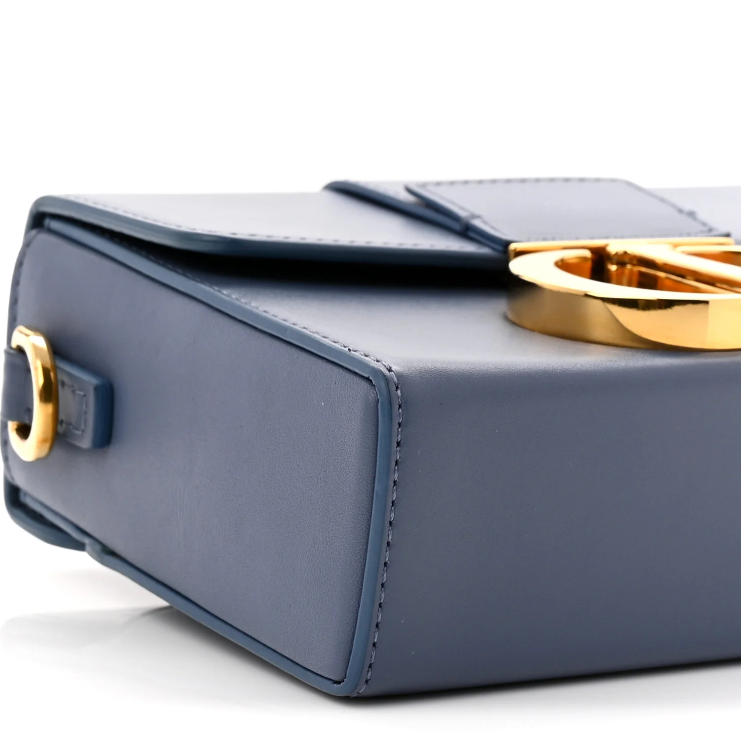 Box Calfskin 30 Montaigne Box Bag Blue