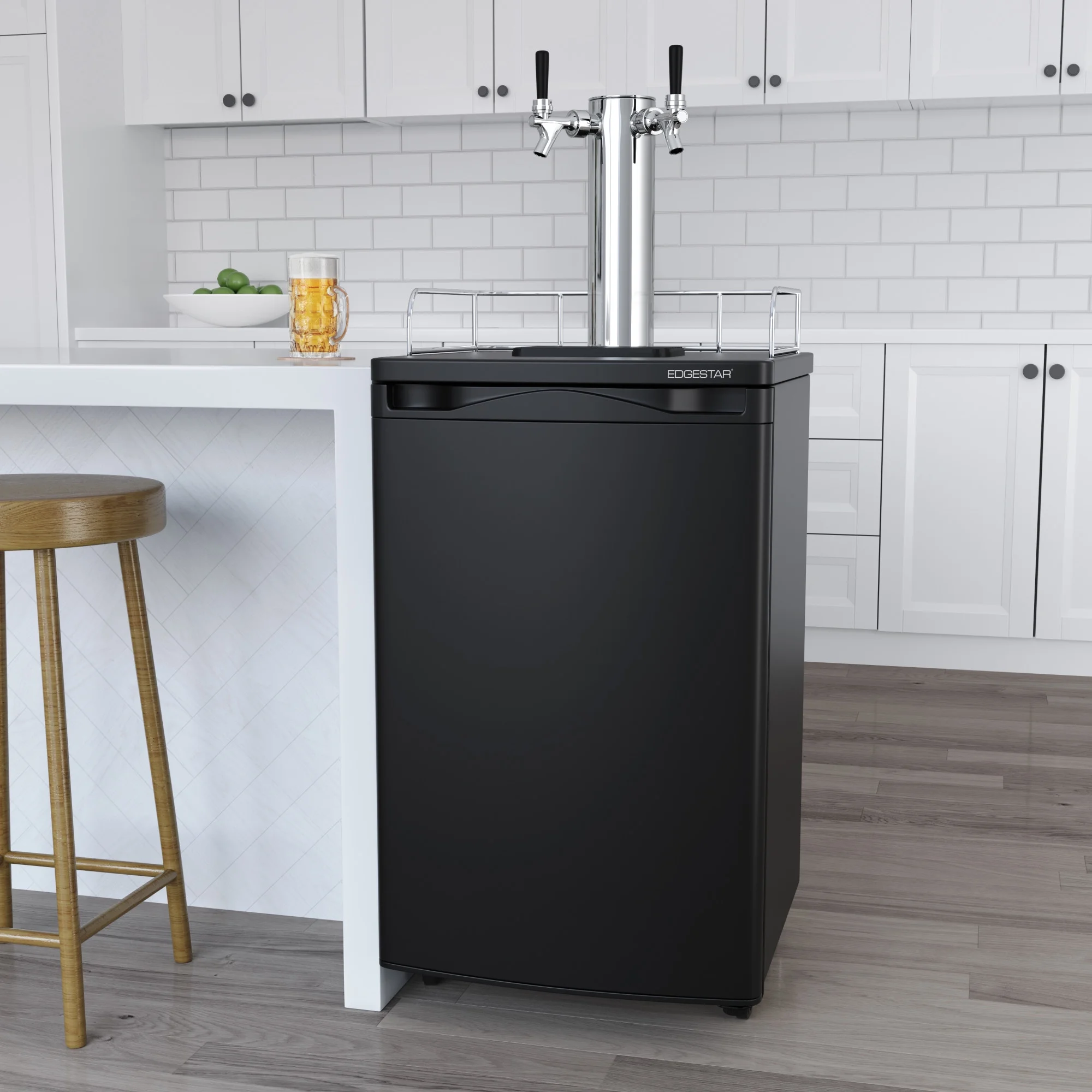 Kc2000twin 20" Wide Dual Tap Kegerator For Full Size Kegs Stainless Steel(Dual Tap) - Image 7