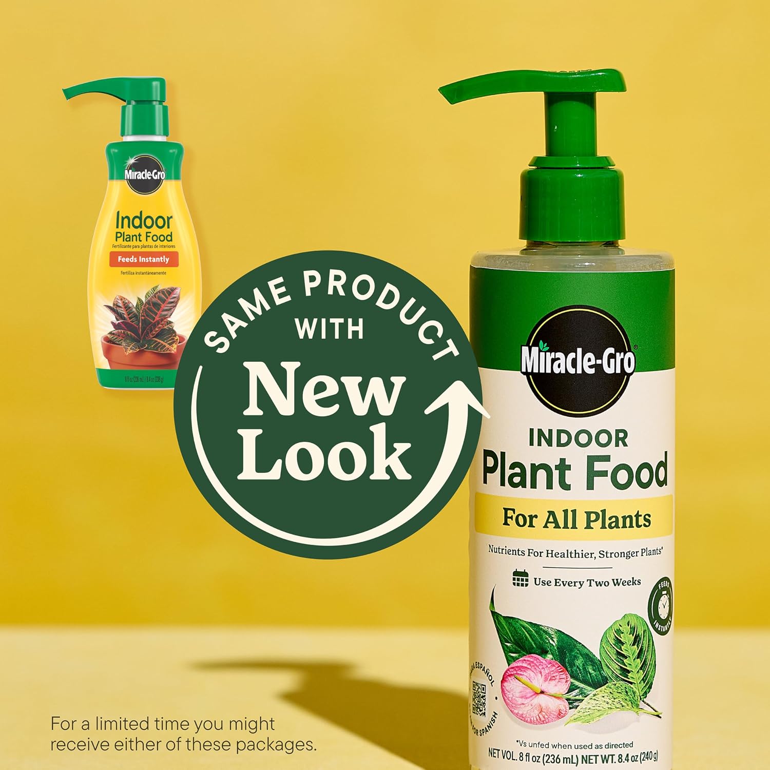 Miracle-Gro Indoor Plant Food for All Plants, 8 floz(2-Pack)| Liquid Plant Food for Houseplants, Flowers, Vegetables, Herbs, and More