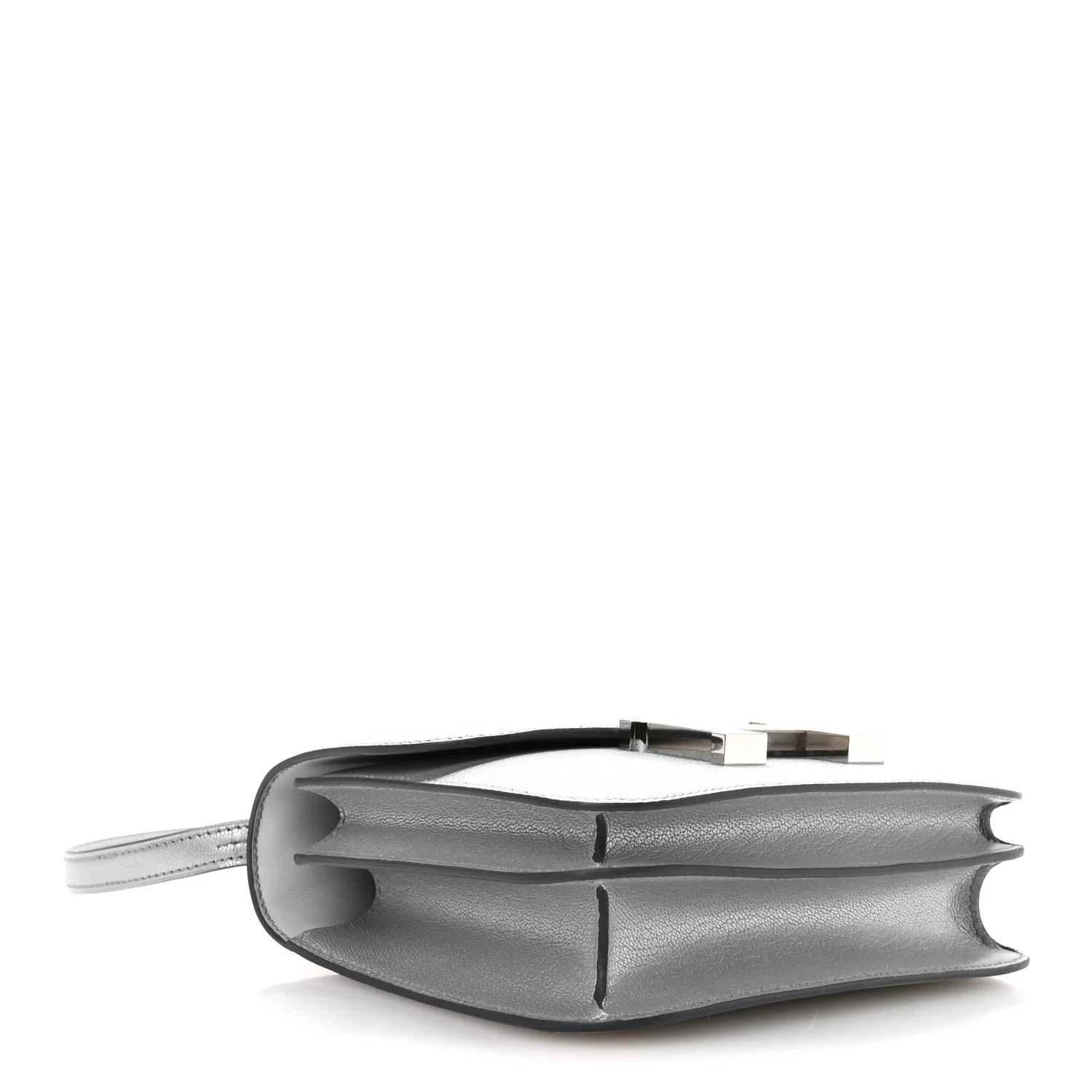 Metallic Chevre Chamkilight Constance 18 Argent