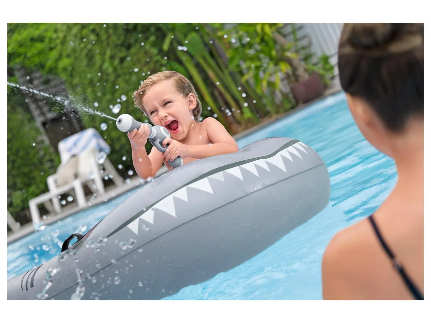 Bestway Planche de natation gonflable Sharkventure