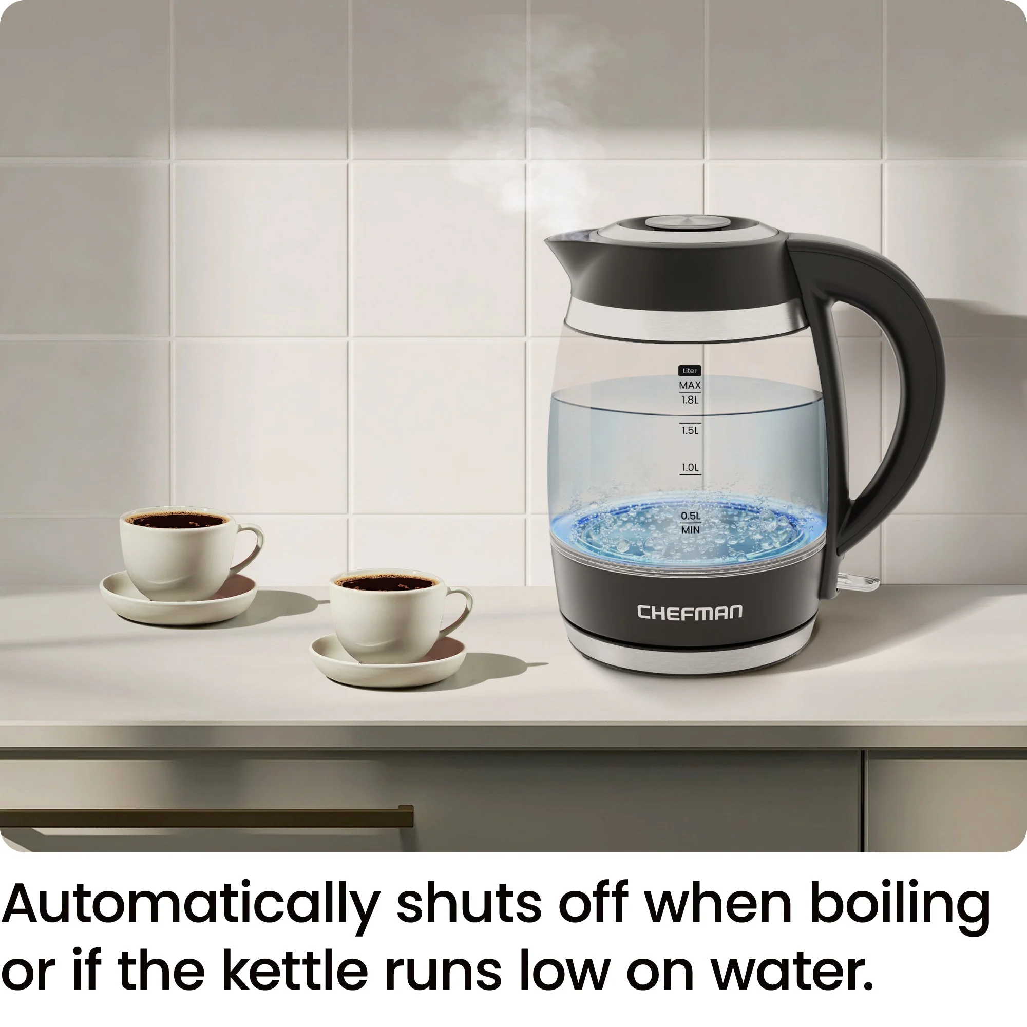 Fast-Boil 1.8L Electric Kettle