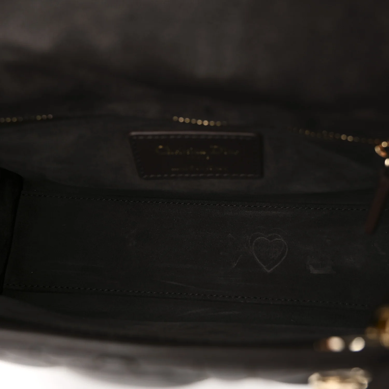 Lambskin Cannage Small My ABCDior Lady Dior Dark Brown