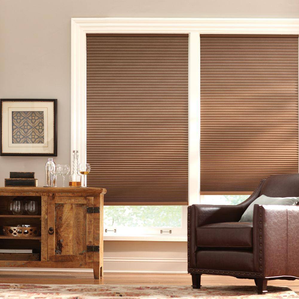 Home Decorators Collection Mocha Cordless Blackout Cellular Shade - 19.75 in. W x 64 in. L Brown