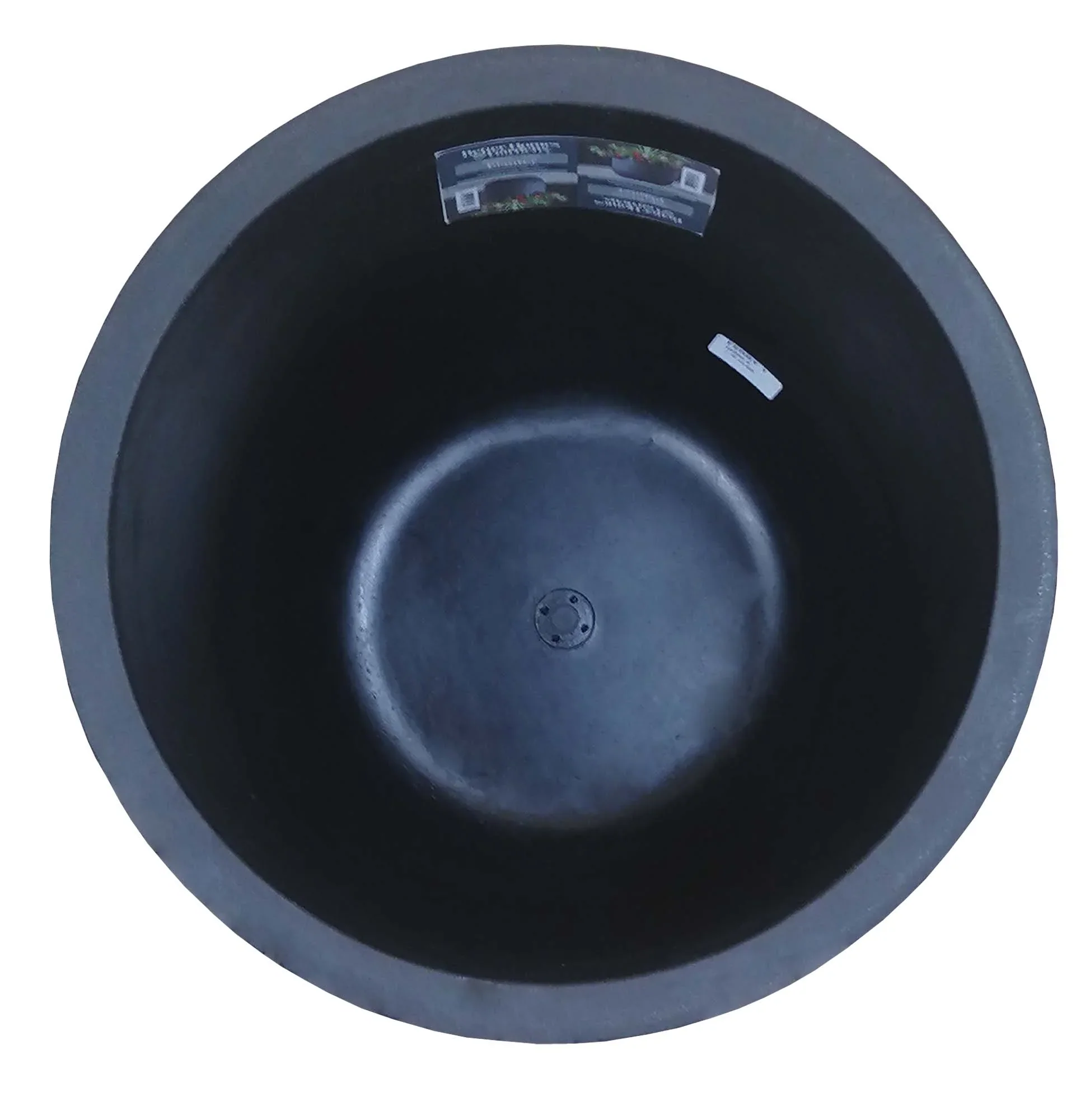 (3 pack) Better Homes & Gardens 18in Mosswood Resin Planter, Matte Black