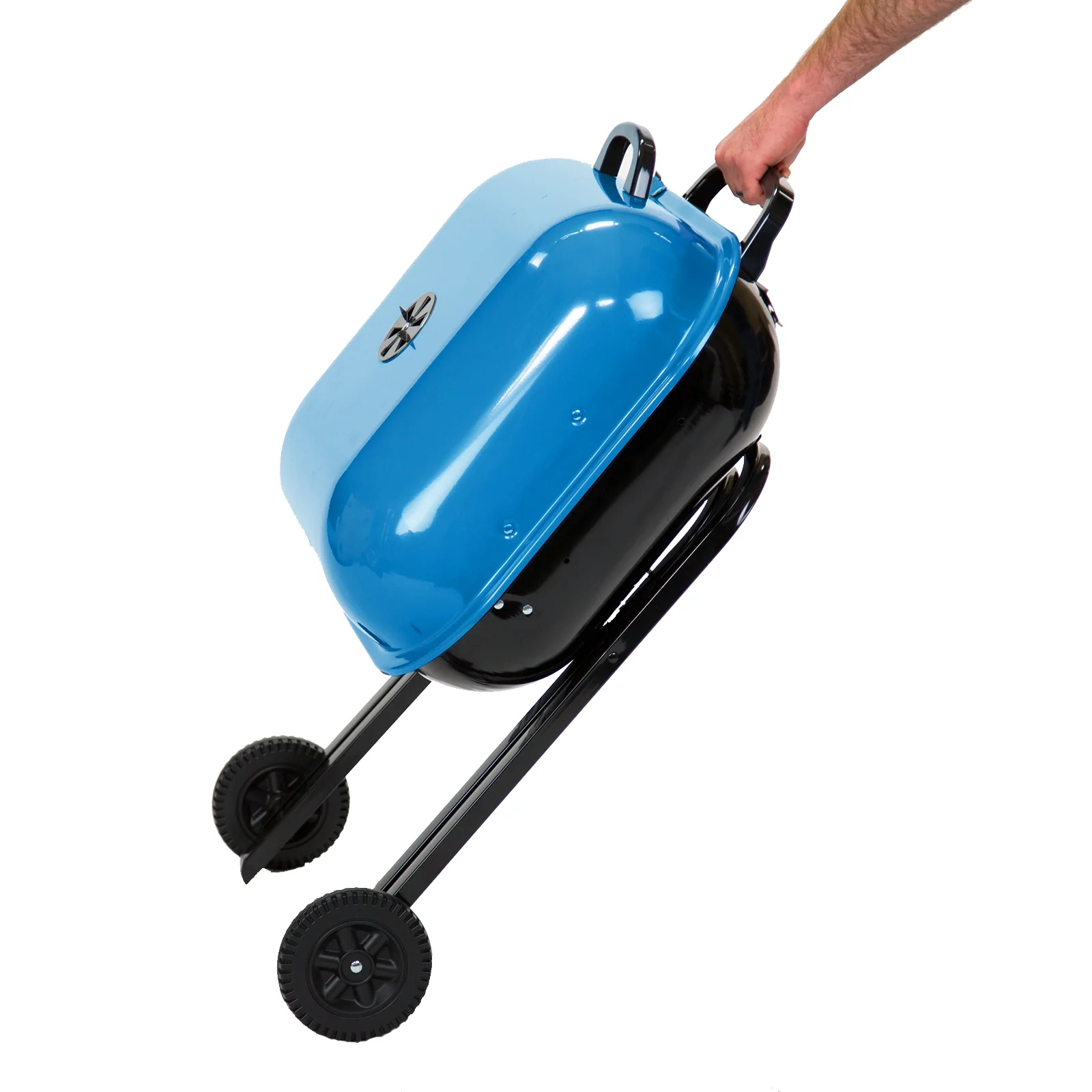 Walk-A-Bout Portable Charcoal Grill in Blue - Image 8