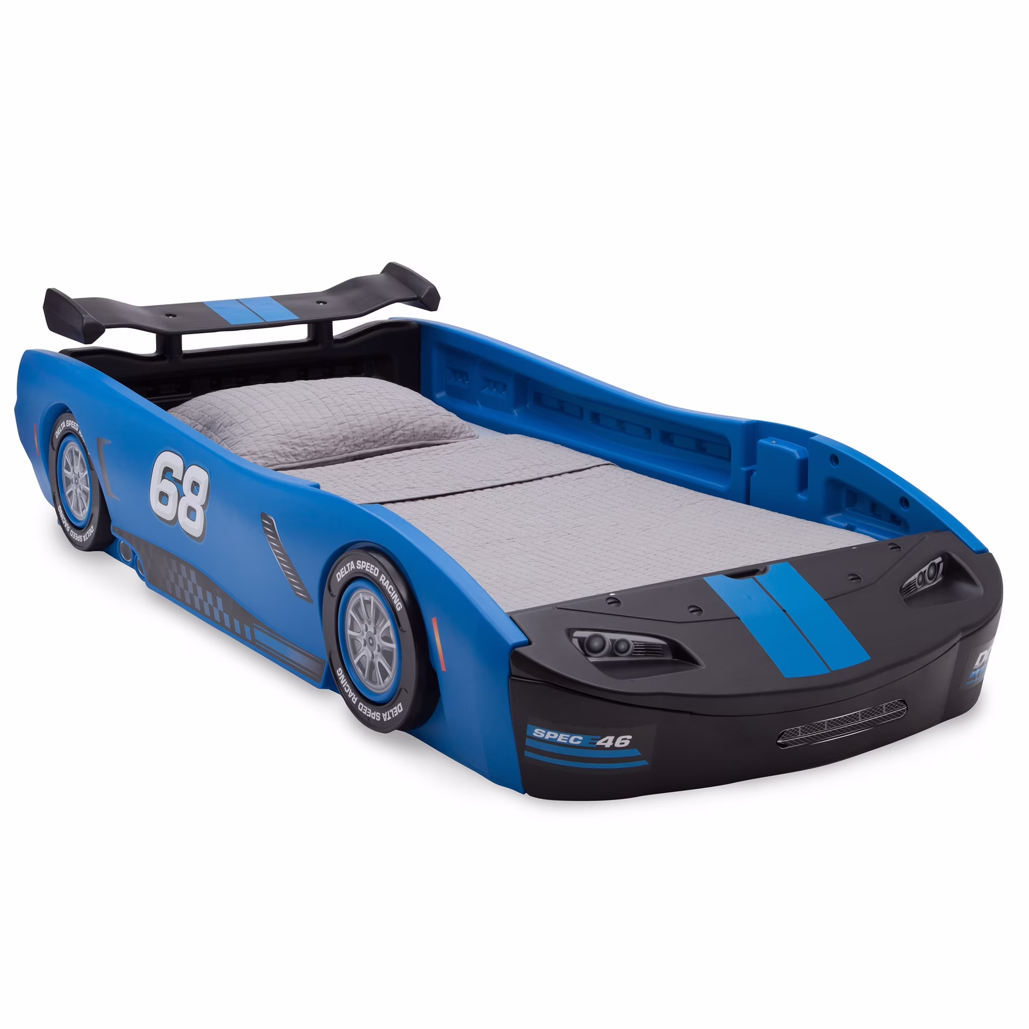 Turbo Race Car Twin Bed, Blue(Blue)