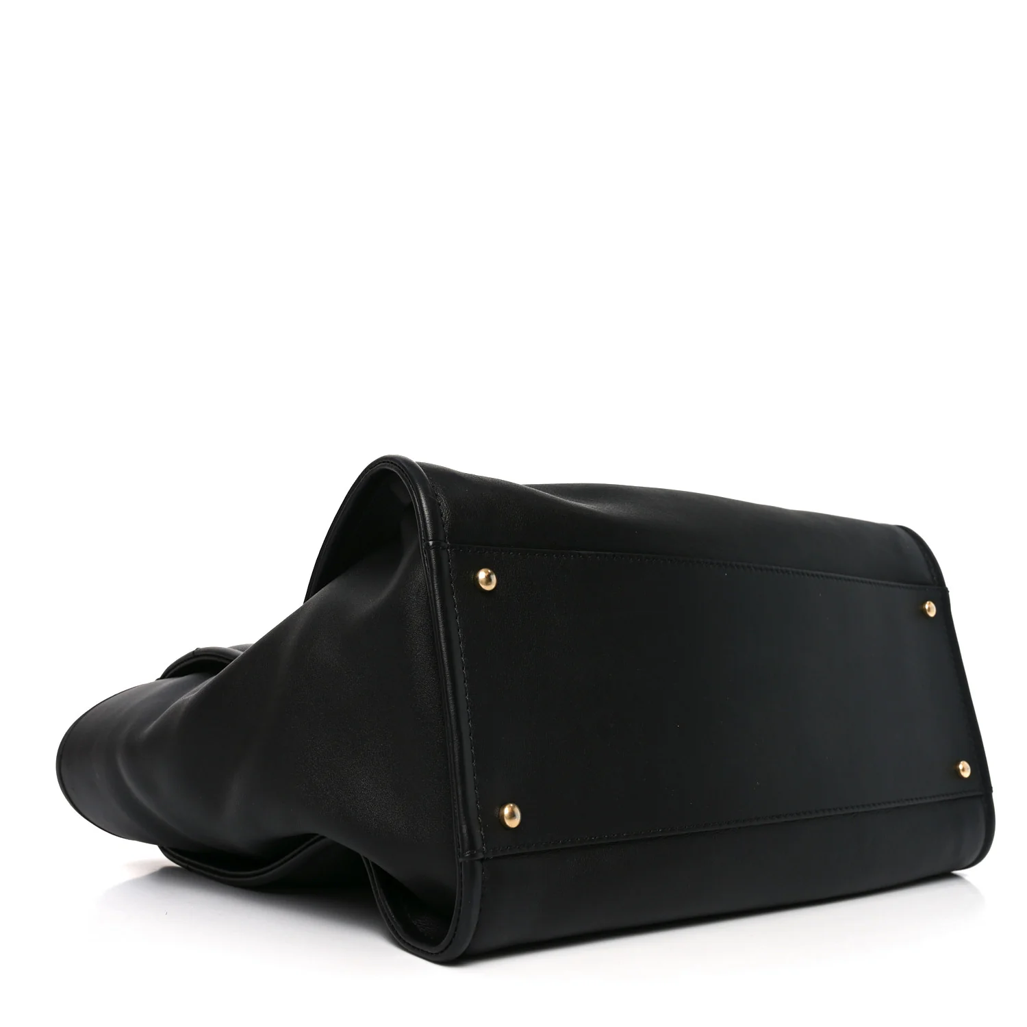 Calfskin Medium Deauville Tote Black Multicolor