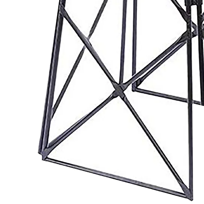 Achla Designs Lattice Obelisk Garden Trellis, 67 Inch Tall, Graphite Powder Coat Finish