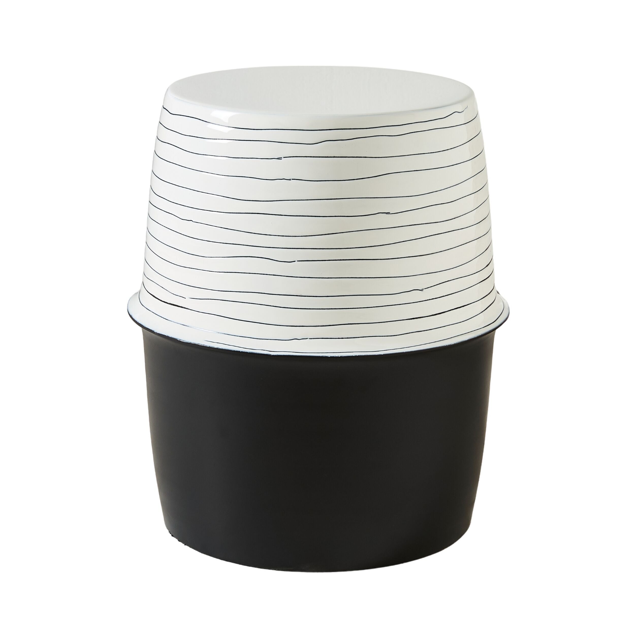 June Side Table Black & White