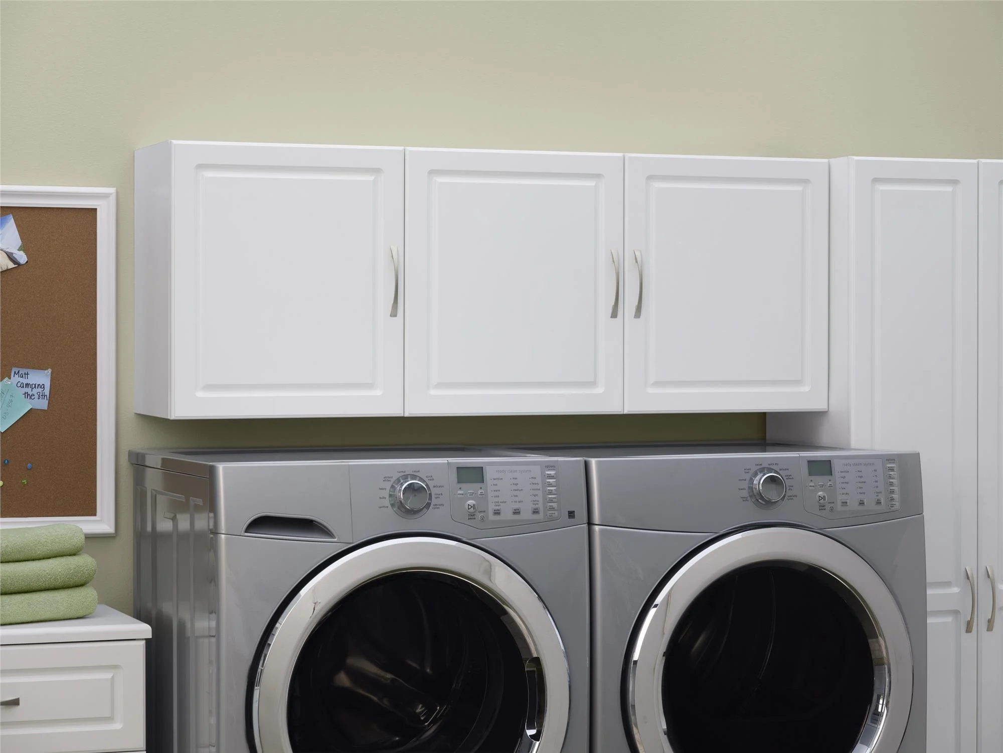 Kendall 54" Wall Cabinet, White(White) - Image 4