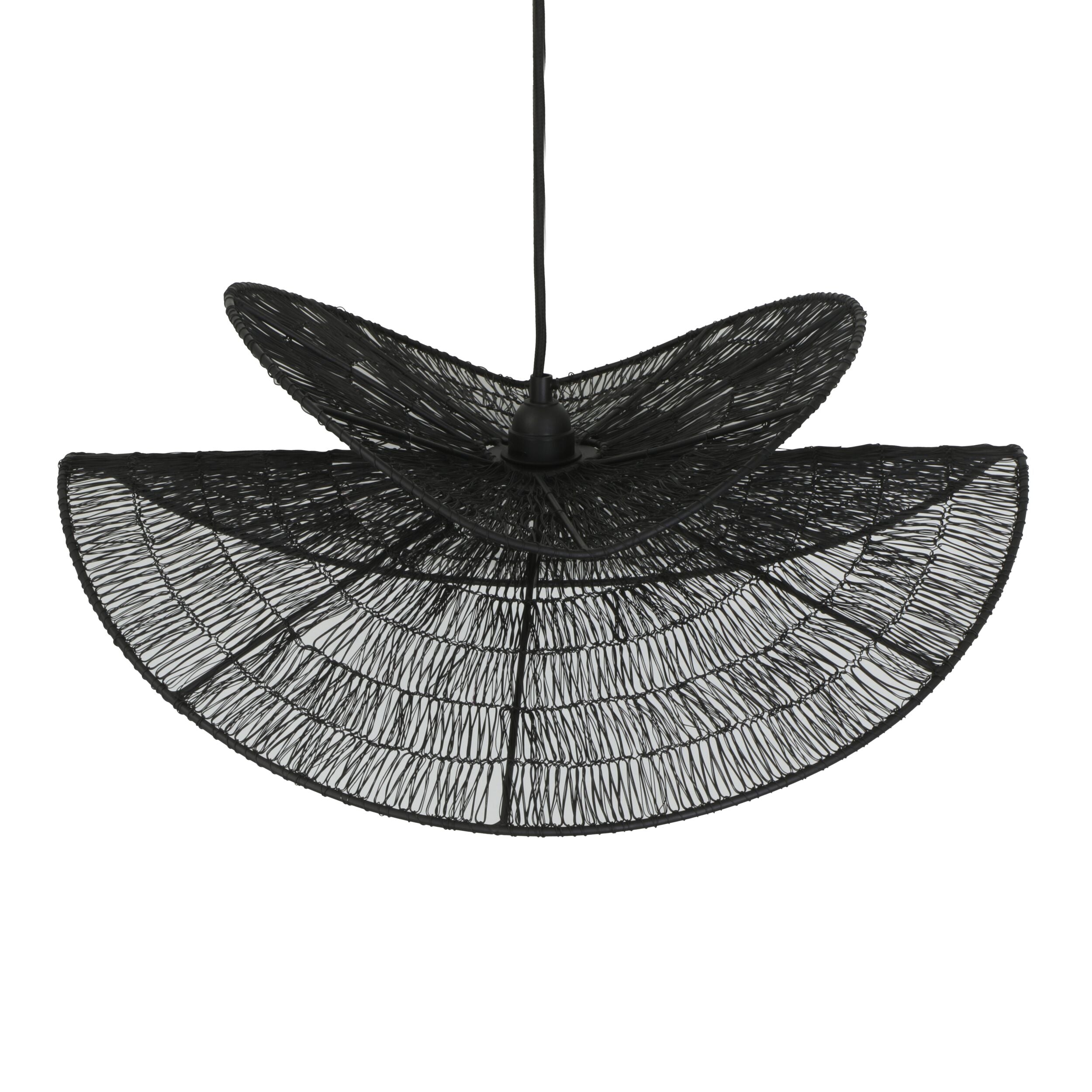 Orbit Metal Wire Pendant Black 55x48x25cm