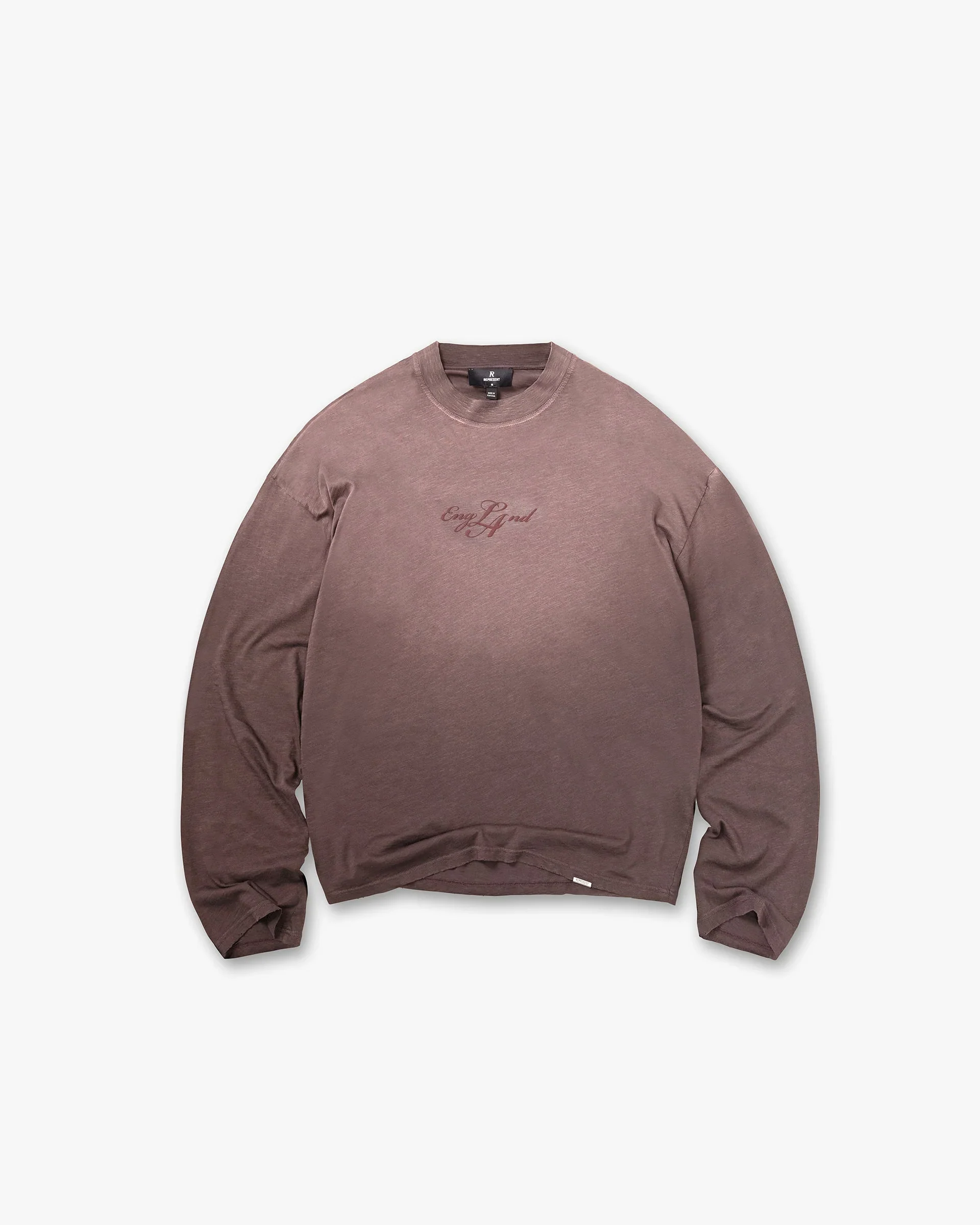 EngLAnd Long Sleeve T-Shirt - Washed Brown