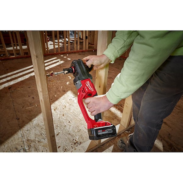 M18 FUEL 18V Lithium Ion Brushless Cordless Hole Hawg 7/16 in Right Angle Drill W/Quick Lok with M18 FUEL Hackzall Image 6
