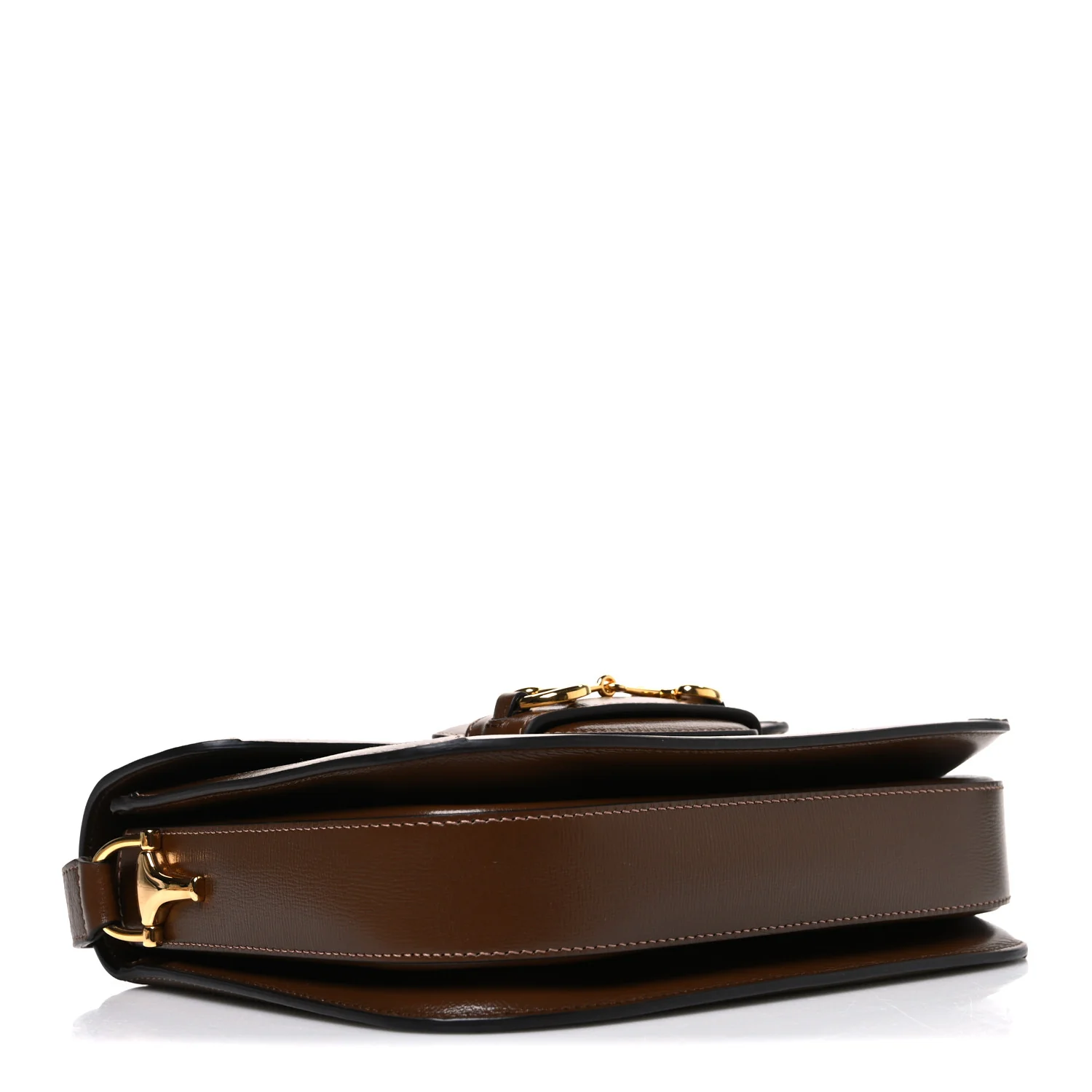 GG Supreme Monogram Horsebit 1955 Shoulder Bag Beige Brown Sugar