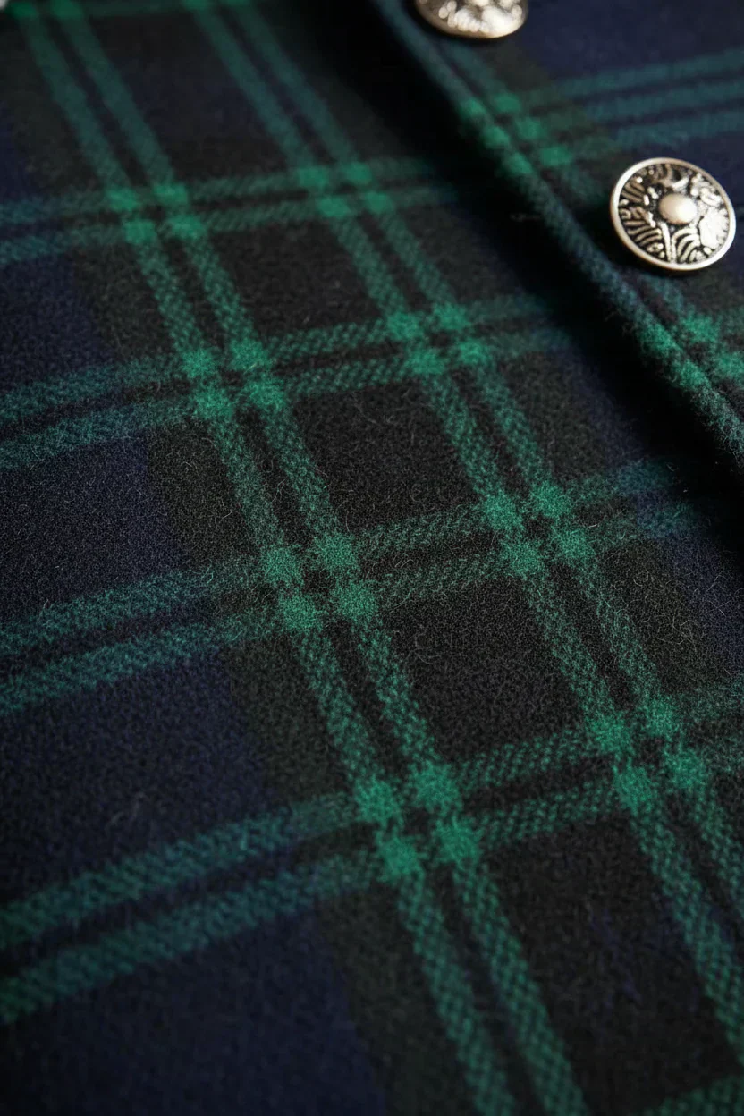 Madeleine | Manteau mi-long carreaux élégant