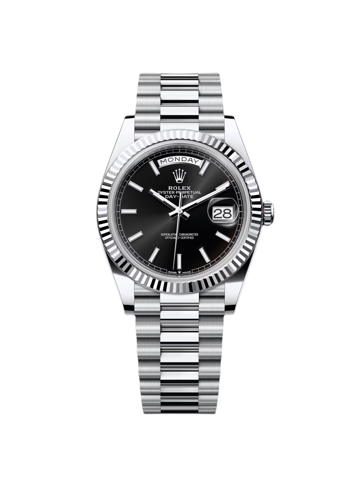 【Super Clone】RLX  Day-Date 40mm 228236-0003 Black Dial