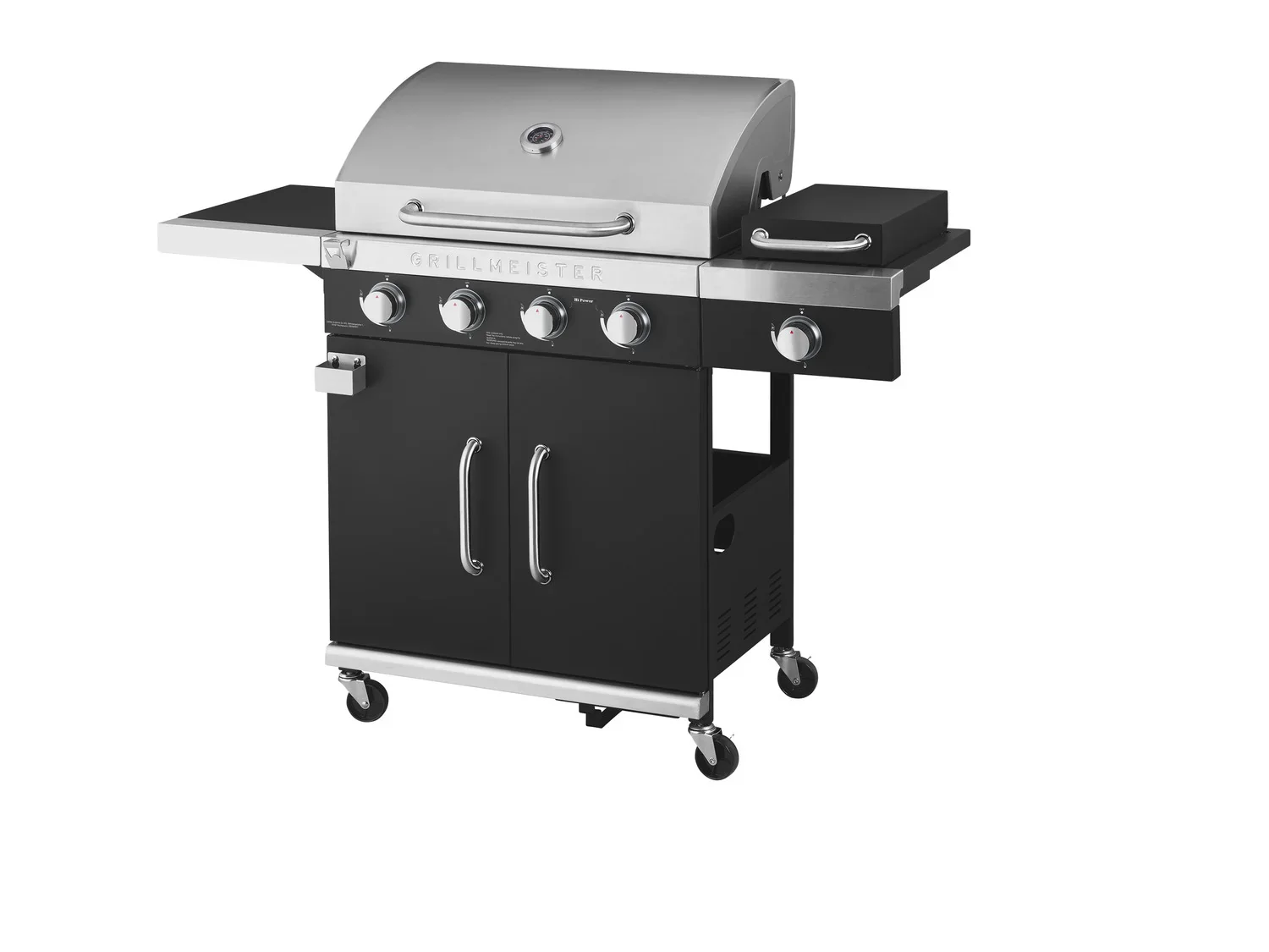 GRILLMEISTER Barbecue  gaz, avec 4 zones de cuisson