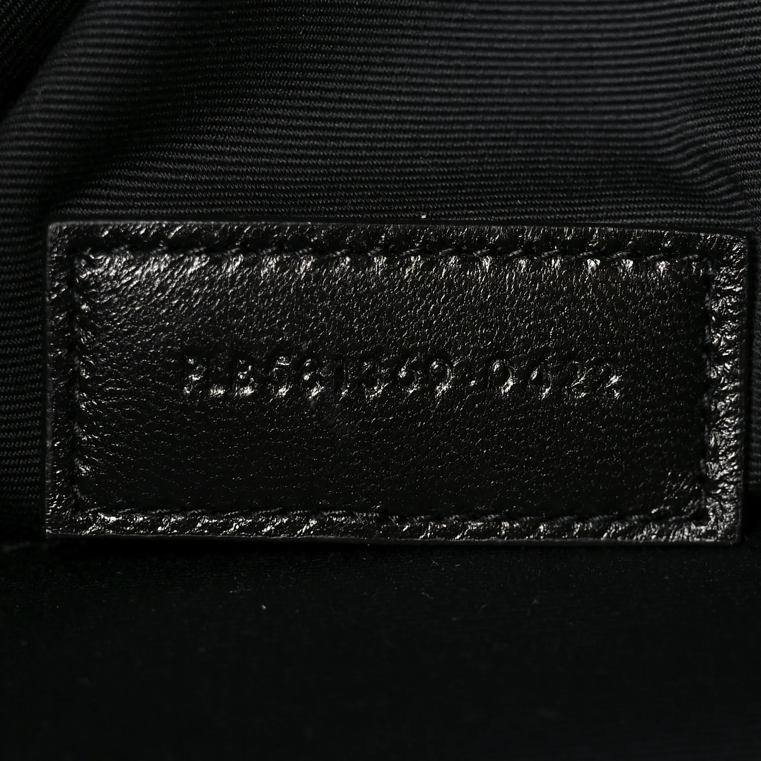 Linen Canvas Rive Gauche Zipped Pouch Black