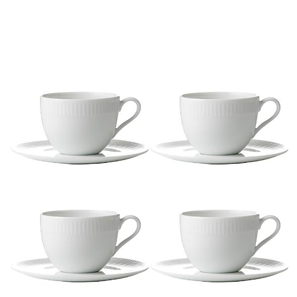 Relief kaffekopp m/underkopp 20 cl 4 stk