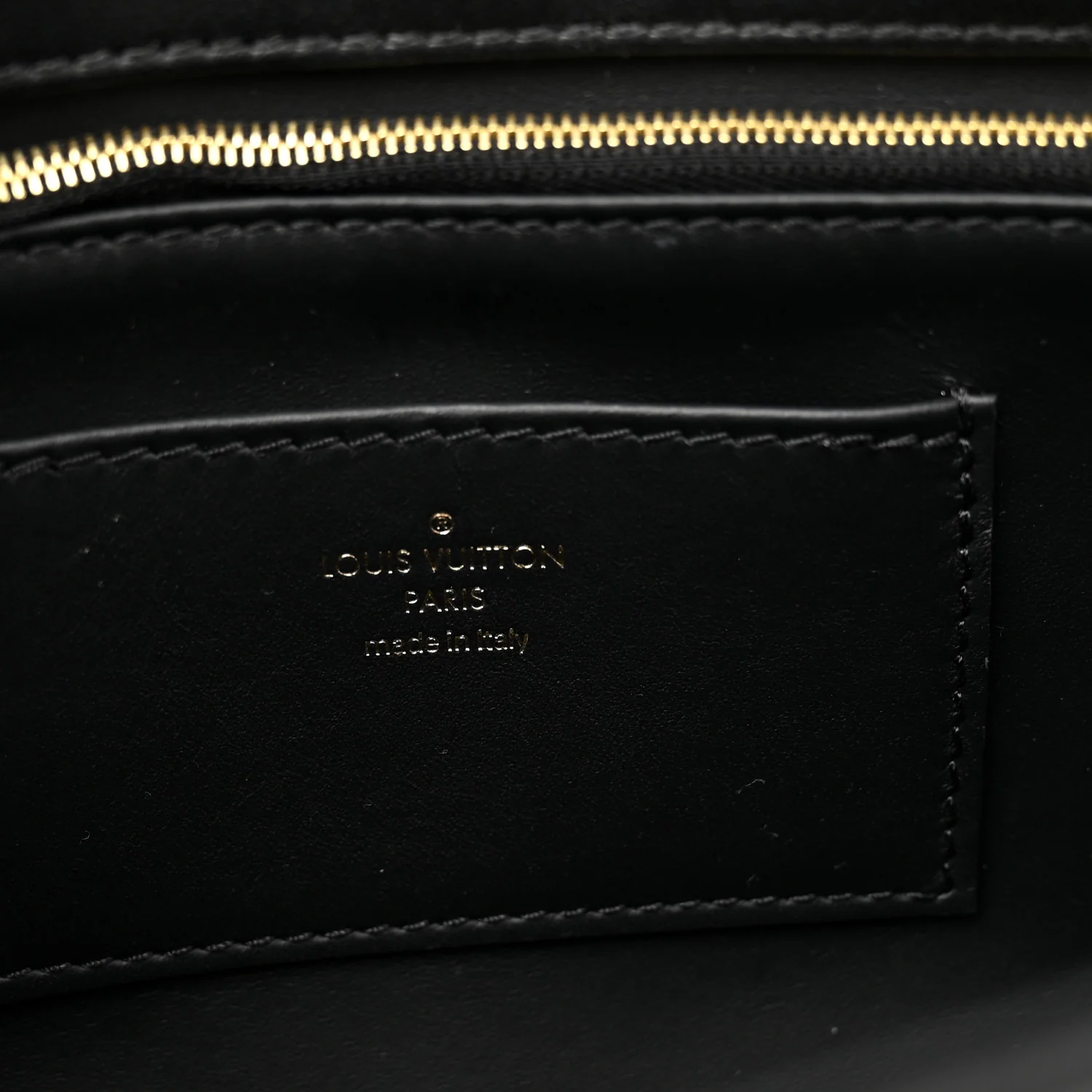 Lambskin Malletage Top Handle GO-14 GM Black