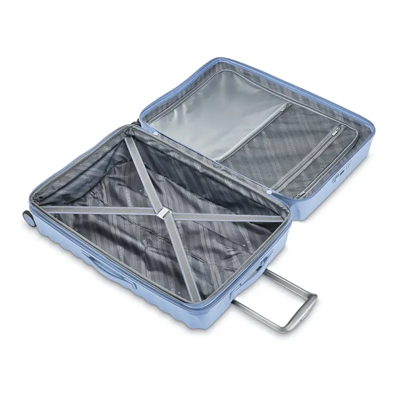 Blue Voltage DLX Large Spinner Checked Luggage | 7168-EKGPL - SAMSONITE OUTLET