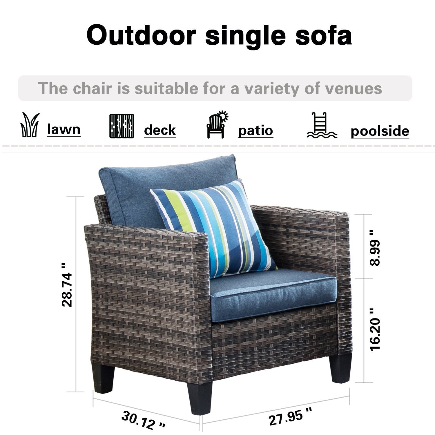 Ensemble de 5 sièges Burhans pour 5 personnes avec coussins ? (Lot de 5)
